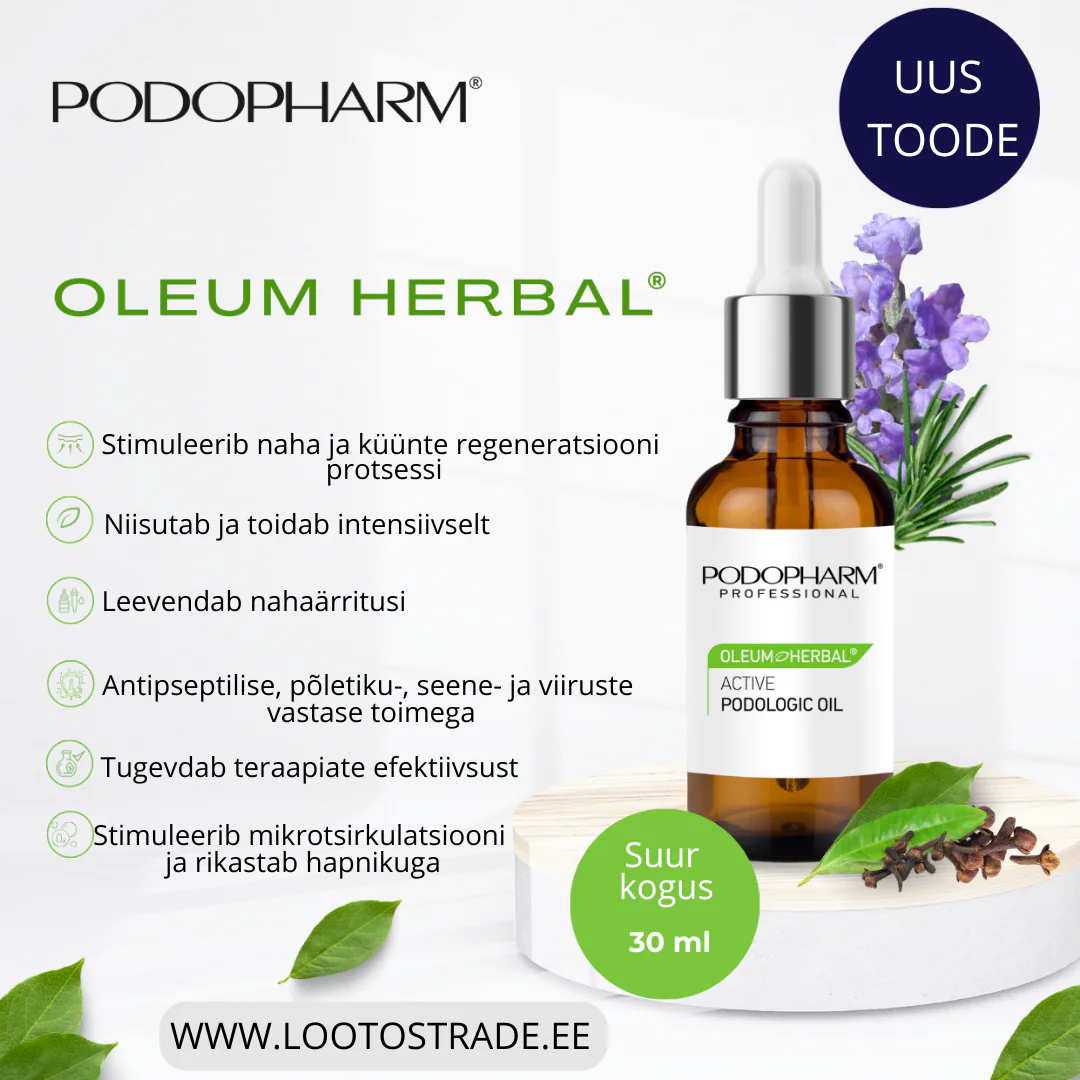 Oleum Herbal Active Podological Oil, podoloogiline õli, 10ml - Image 4