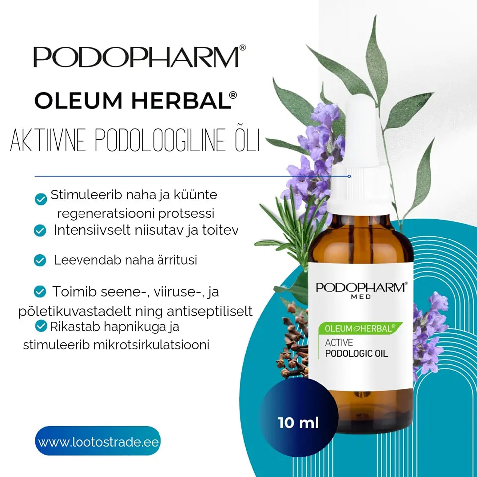 Oleum Herbal Active Podological Oil, podoloogiline õli, 10ml - Image 3