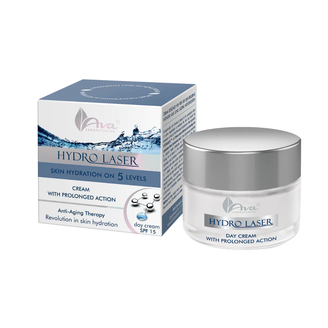 Hydro Laser päevakreem SPF15 kaitsega (50 ml), kuivale nahale