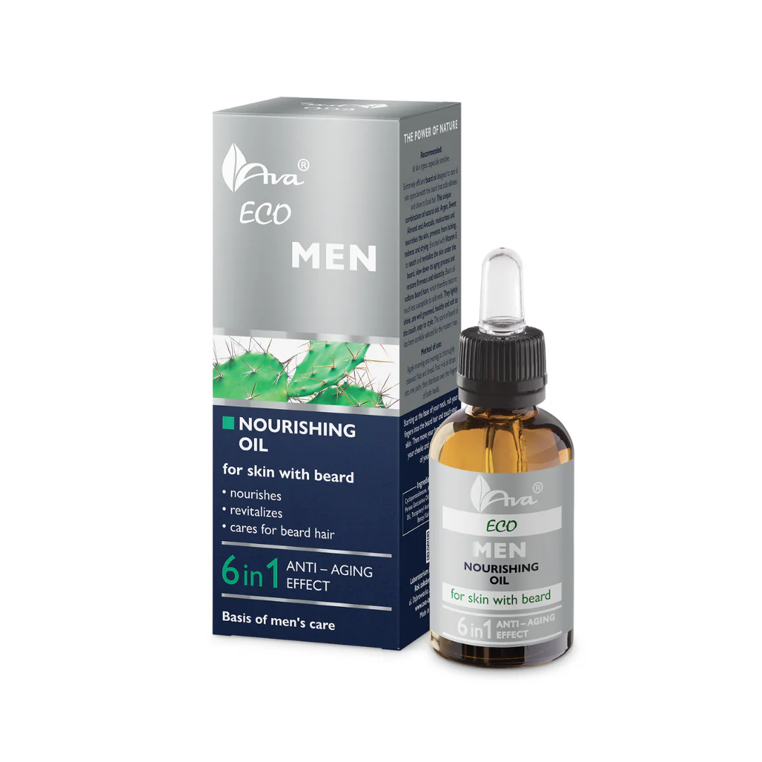 ECO MEN 6 in 1 niisutav õli näole ja habemele (30ml)