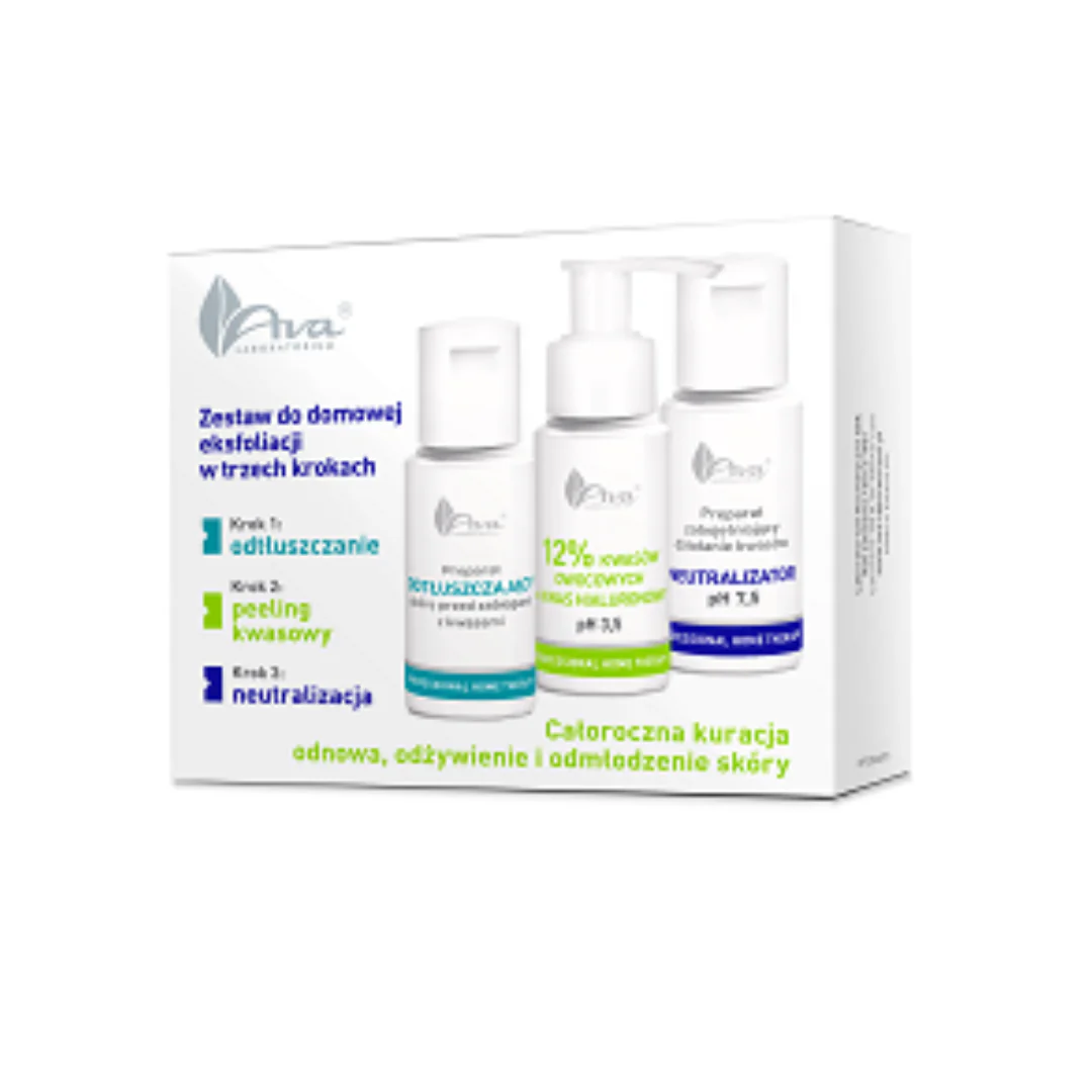 Home Therapy Komplekt koduseks koorimiseks kolmes etapis puuviljahapetega