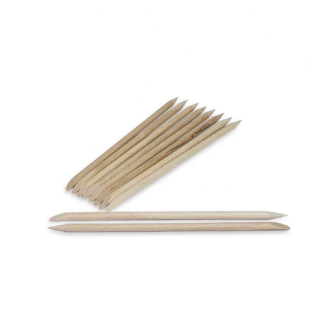 Puidust maniküüripulgad (10 tk), küünenahalükkajad