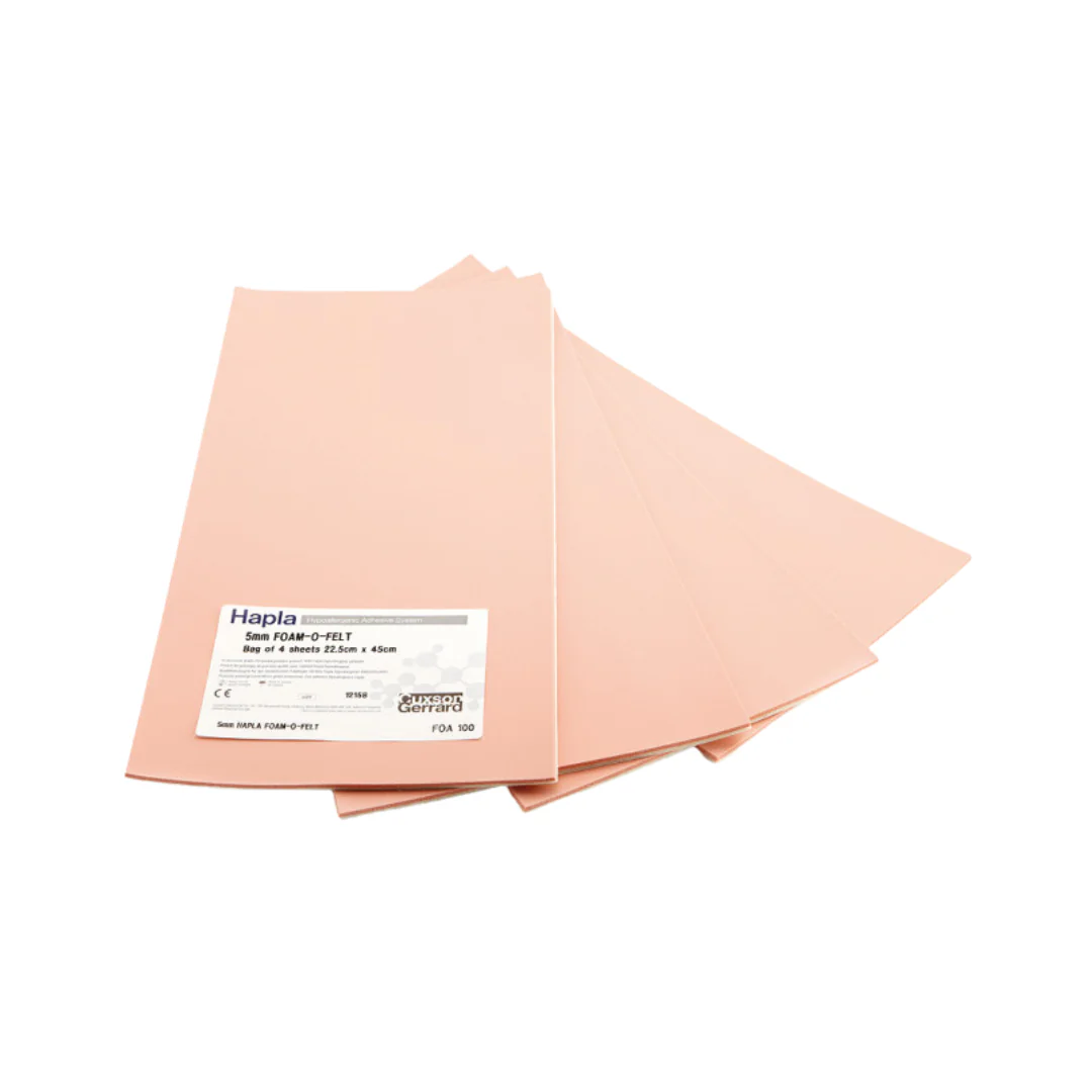 Fliisiga vahtleht surve maha teipimiseks, liimitav, 5mm, 22,5cmx45cm, 1tk