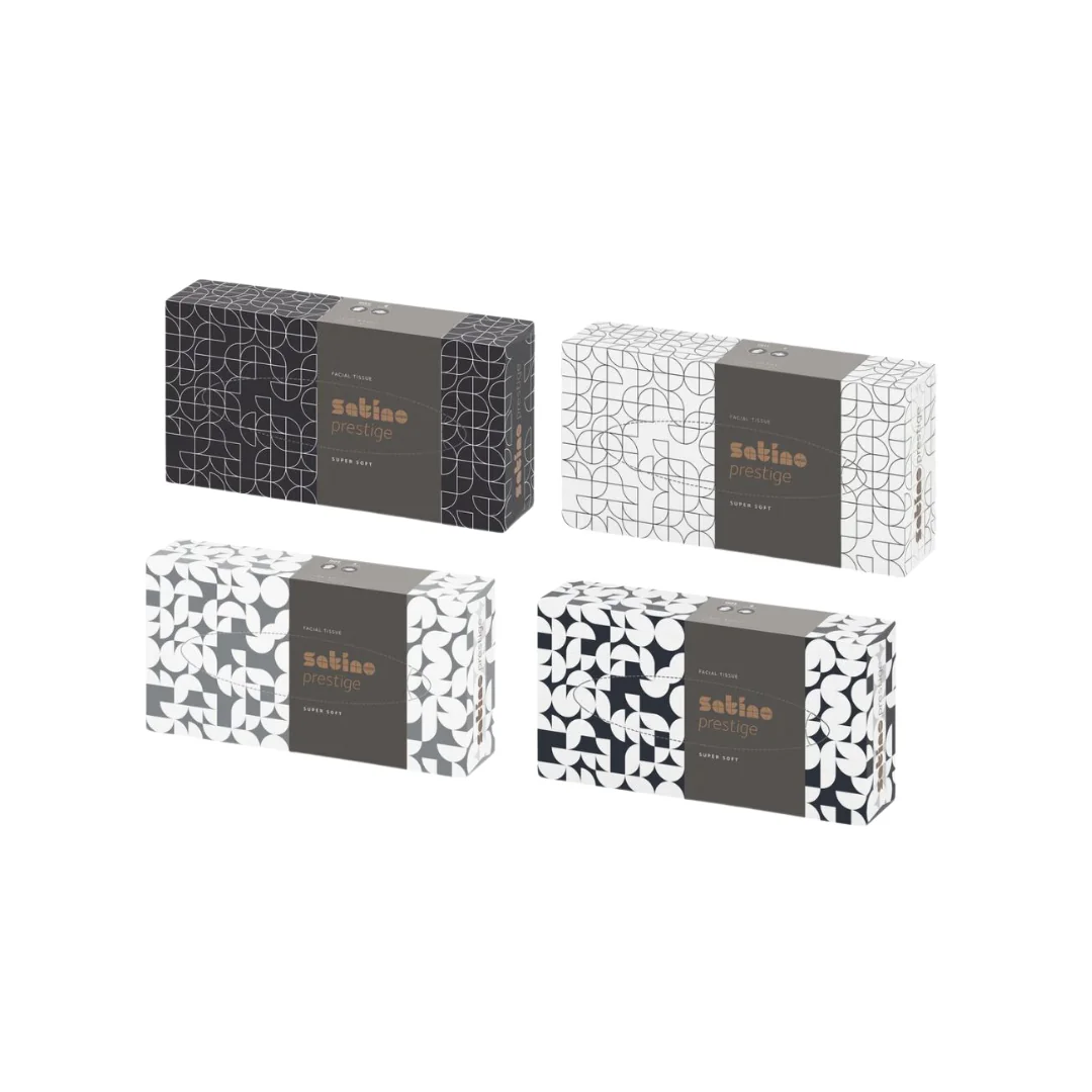 Satino Prestige Supersoft 2-kihiline kvaliteetne näopaber, 100 tk