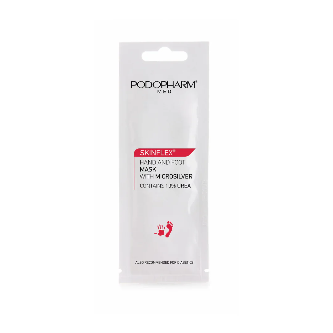 Käte ja jalgade mask mikrohõbedaga 10% uureaga (10ml) testpakend