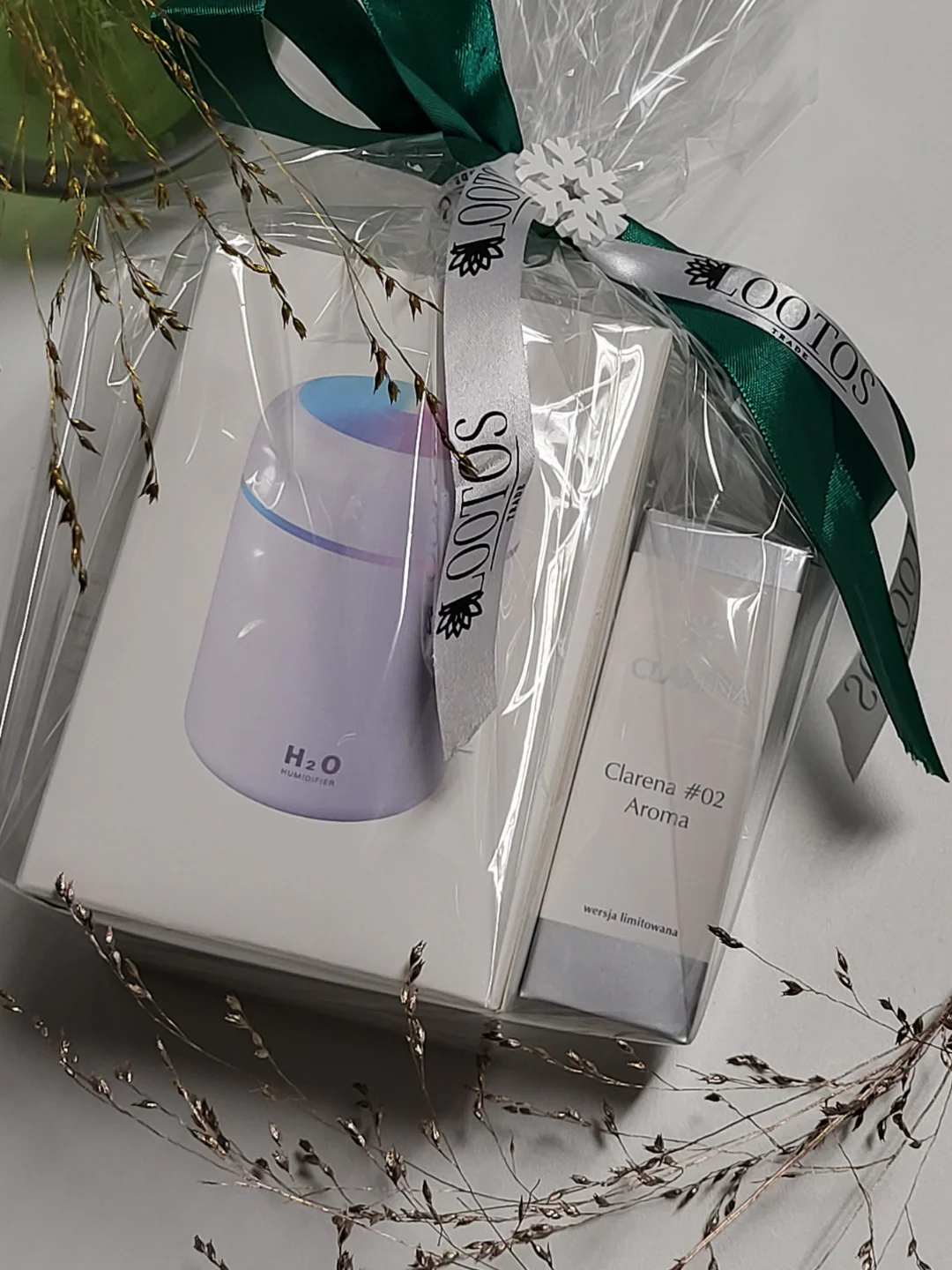 *Clarena jõulupakk nr1 (Clarena difuuseriga õhuniisutaja, LED valgusega koos aroomiga)